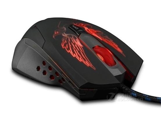 讯拓幽灵蜂X73三色呼吸发光游戏鼠标评测:80元价位的入门竞技选择