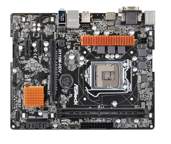 华擎H110M-HDV评测：399元入门M-ATX主板，老平台实用性仍在线