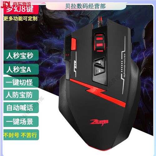 Gaming mouse in use