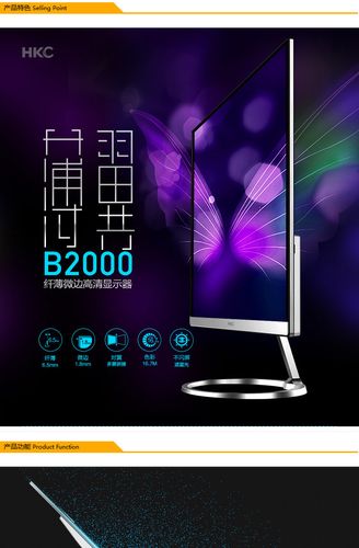 HKC B2000 monitor in use performance display