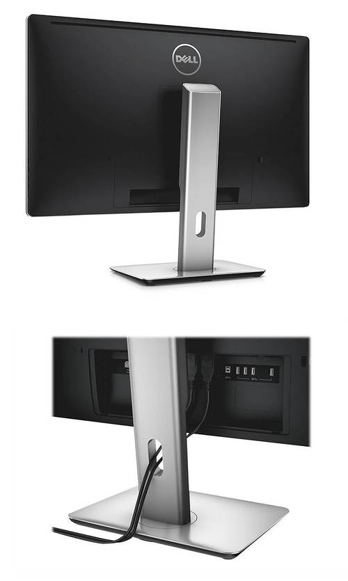 Close-up of high-end monitor frame and stand