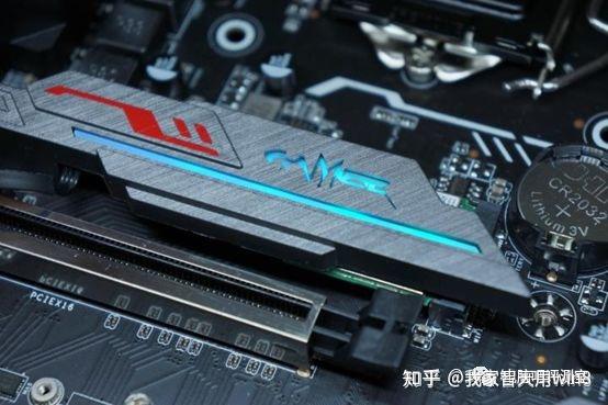 ATX motherboard in PC case with hardware details