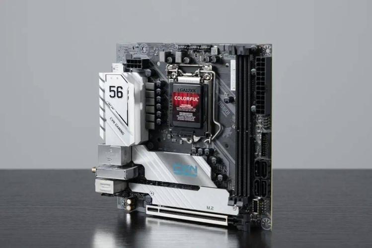 Inside white PC case with cooling system