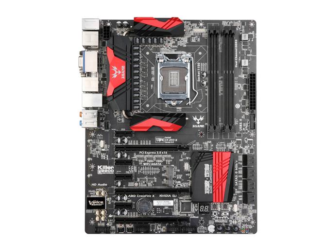 高端主板PCI-E插槽与芯片组特写