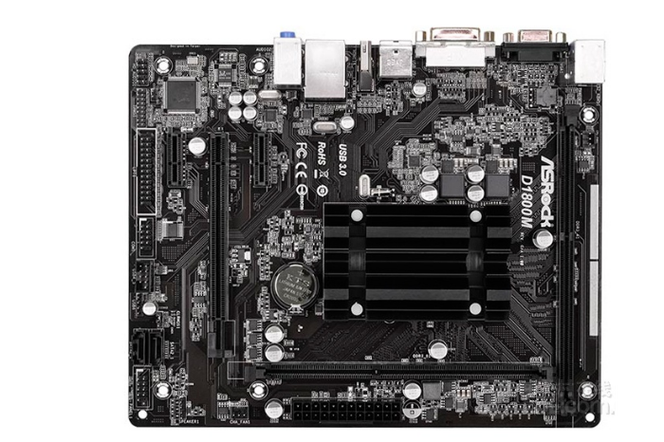 华擎D1800M评测：板载J1800低功耗Micro ATX主板 办公家用节能首选