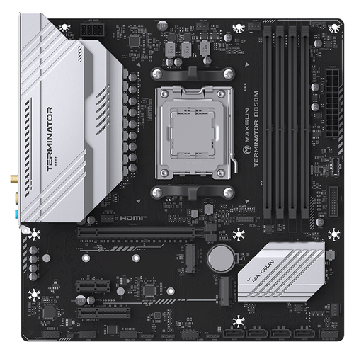 铭瑄 B460 主板电路板细节