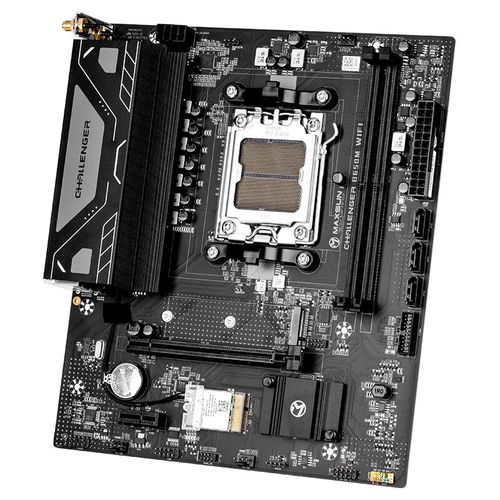 主板 CPU 插槽与内存槽特写