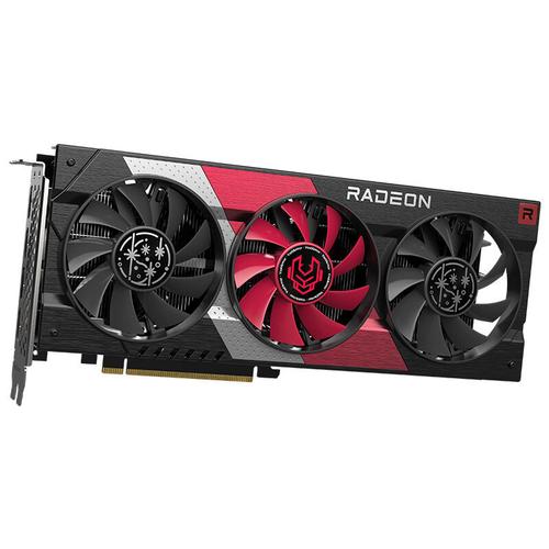 Graphics card with multiple cooling fans and heatsink