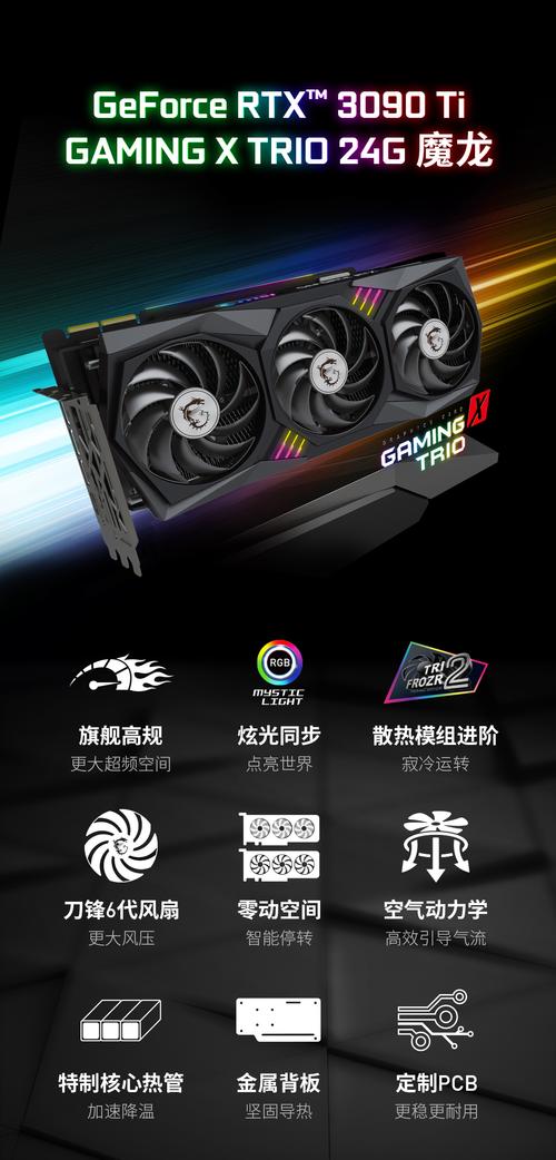 高端游戏主机显卡安装完成效果