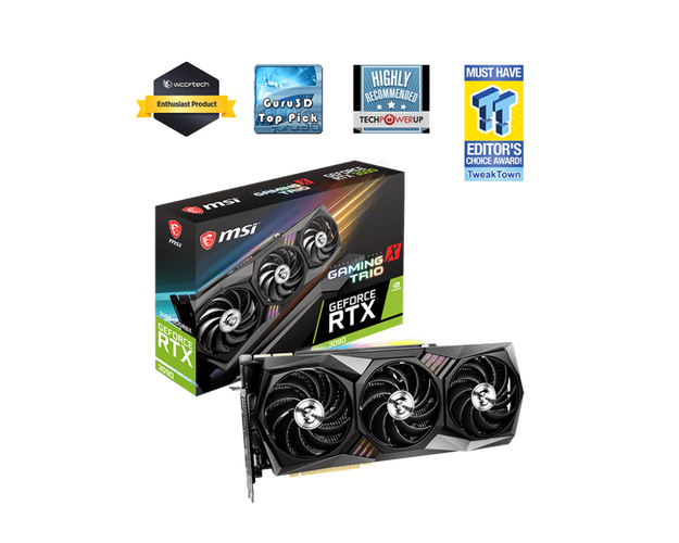 微星 GeForce RTX 3090 GAMING X TRIO 24G 深度评测：24GB 巨量显存的旗舰生产力怪兽