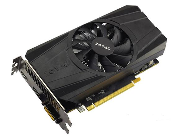 索泰 GTX 1050 双风扇散热系统
