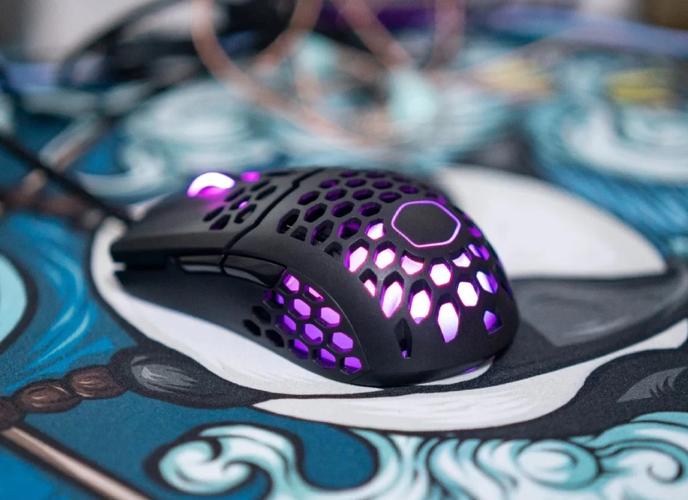 RGB gaming mouse hardware close-up