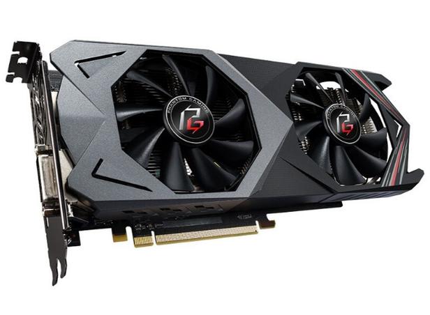 Detailed view of Radeon graphics card components