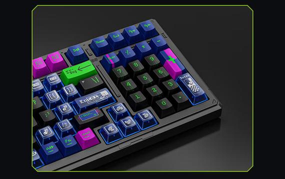 Mechanical keyboard on desk with price tags