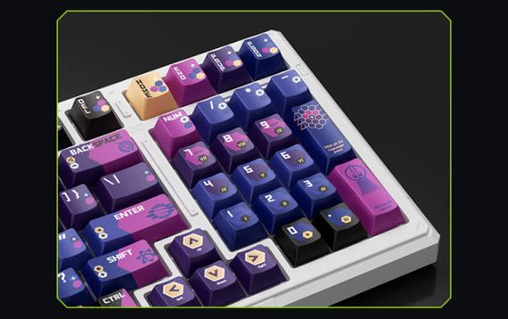 White mechanical keyboard typing test