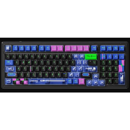 Backlit RGB mechanical keyboard in use