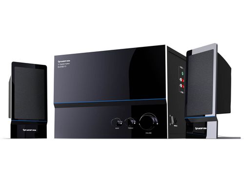 2.1声道黑木音箱核心规格图