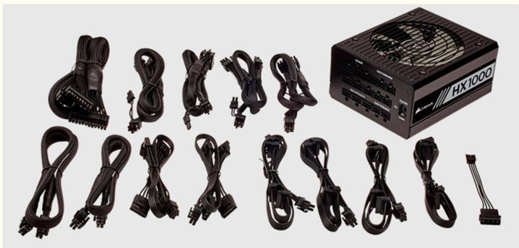 全模组化电源线材与机箱安装效果