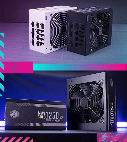 电源安装在白色PC机箱中