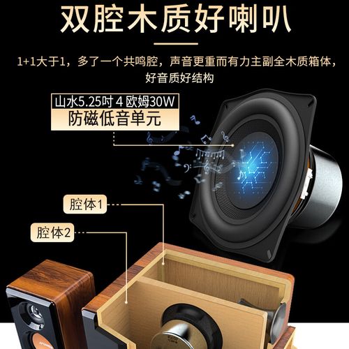 桌面音响系统播放音乐