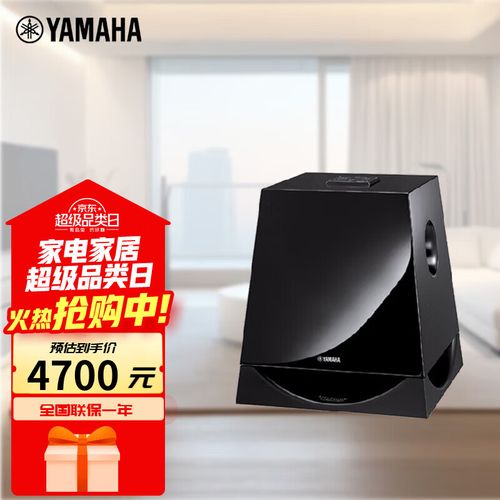 Yamaha NS-SW700 subwoofer internal driver and port view