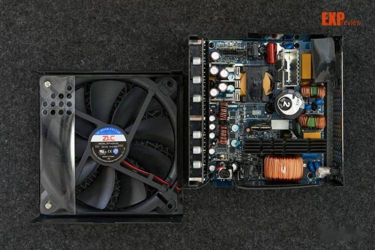 Computer power supply with cooling fan