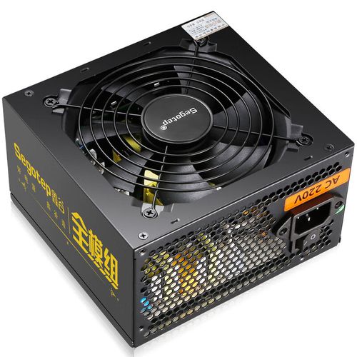Black PSU in gaming PC setup