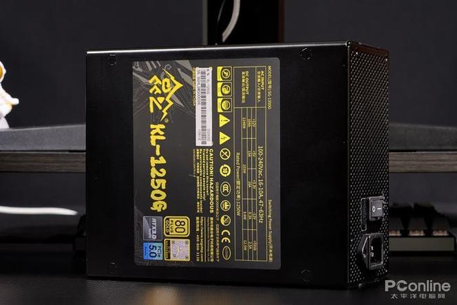 昆仑KL-1250G电源接口与线材细节