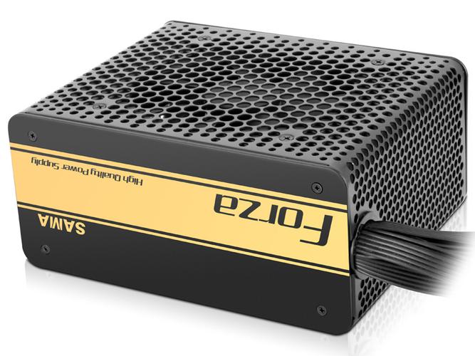 PC PSU hardware with fan and interface ports