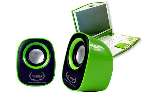 铂爱020Q蛋绿色迷你音箱评测：3W USB供电小可爱，桌面伴侣首选