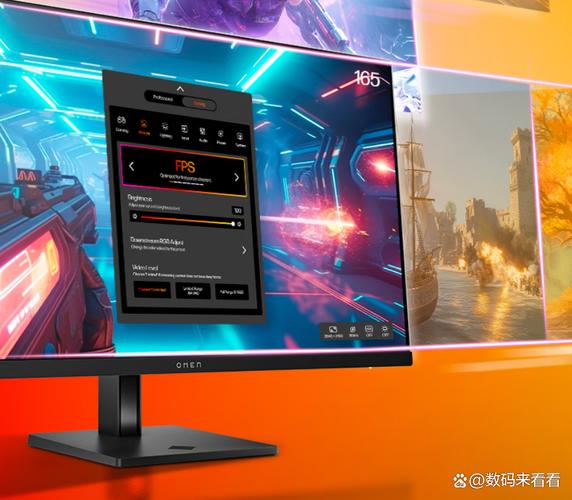 Modern desk setup with gaming monitor