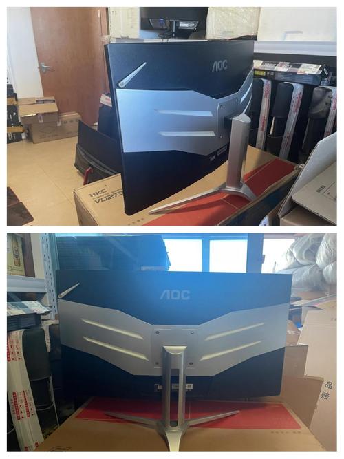 Gaming PC setup with monitor heat management