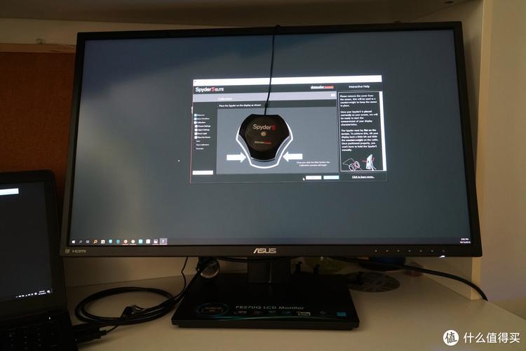 Modern computer monitor close-up view in office setting