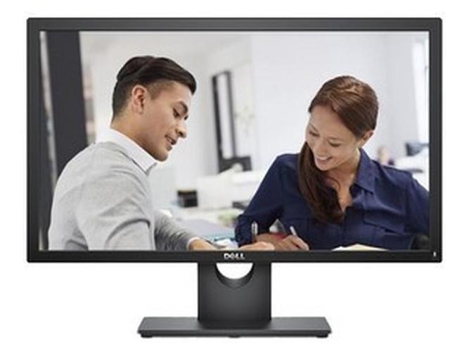 Computer monitor in workspace