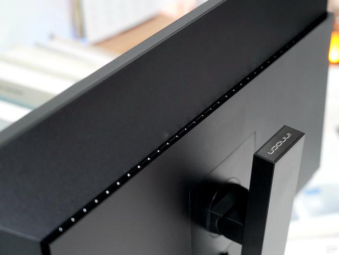 High resolution 4K monitor displaying color test