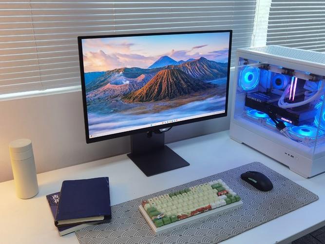 PC gaming setup power and cooling view