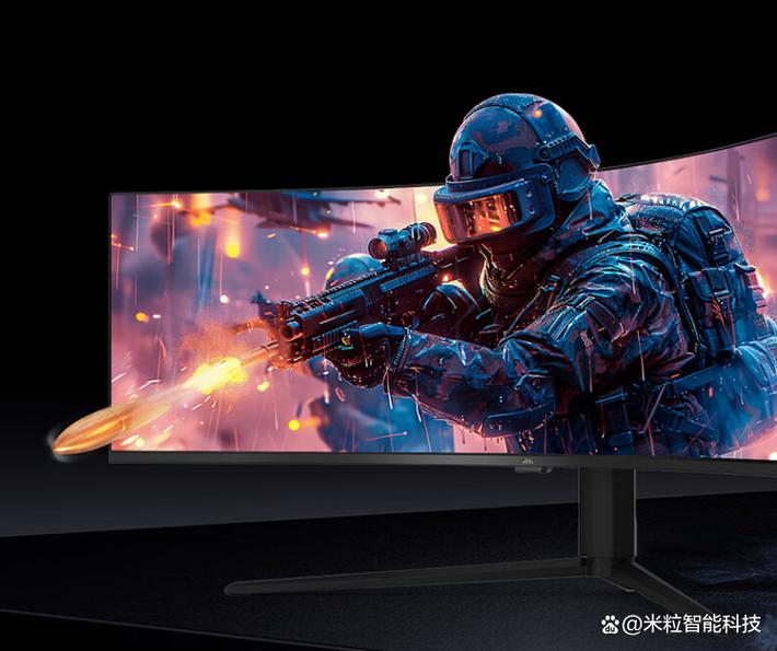 High power PC gaming rig with large monitor