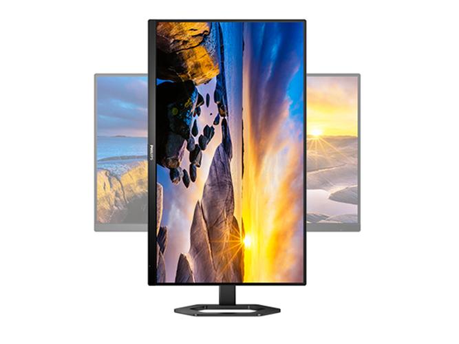 Clean desk with computer monitor