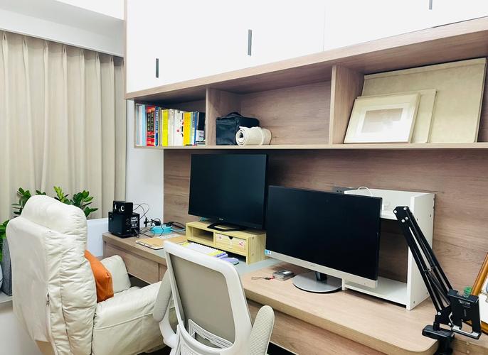 Monitor rear view and cable management