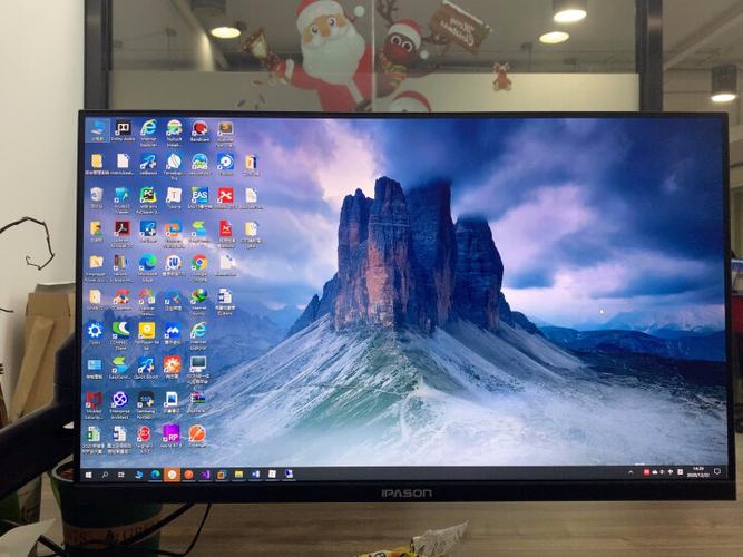 Gaming monitor in action during gameplay