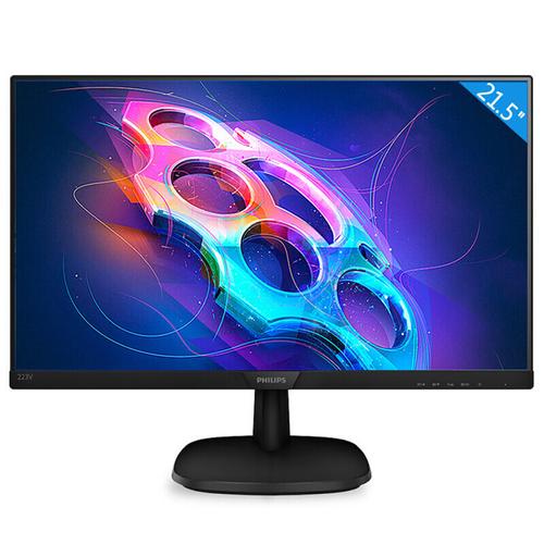 Computer monitor displaying clear images on desk