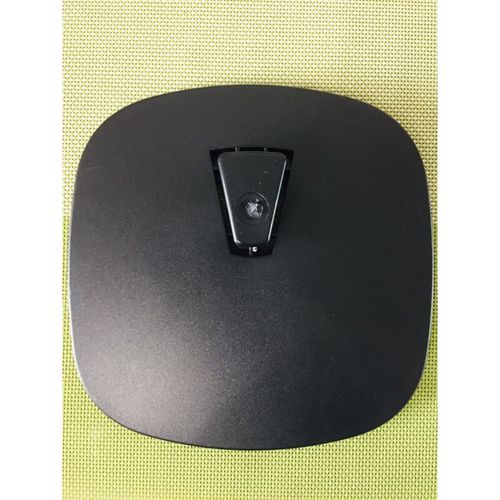 Modern workspace with monitor ready for use