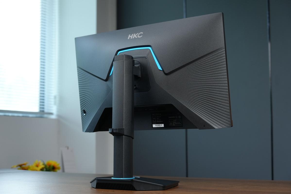 Close-up of sleek gaming monitor design