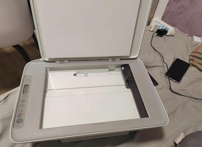 Close-up of computer monitor screen with keyboard