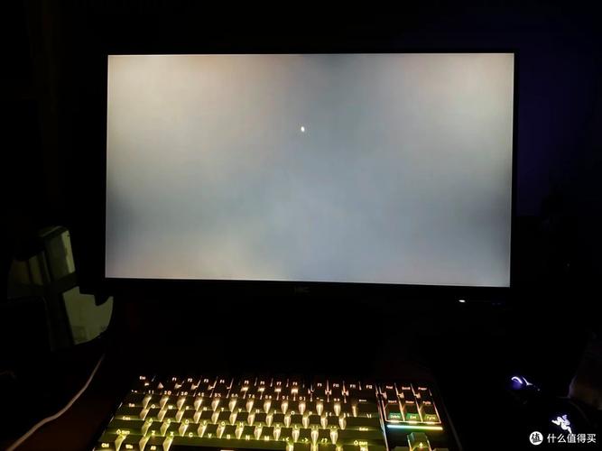 Close-up of black gaming monitor