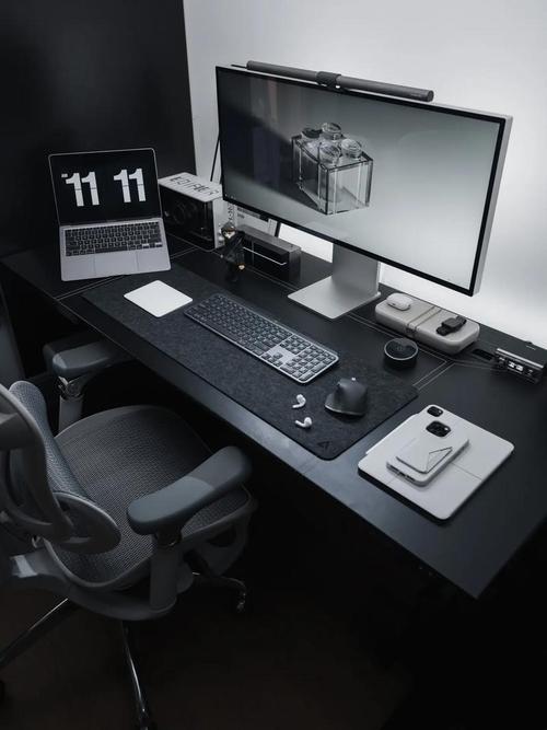 Ultrawide monitor in modern workspace