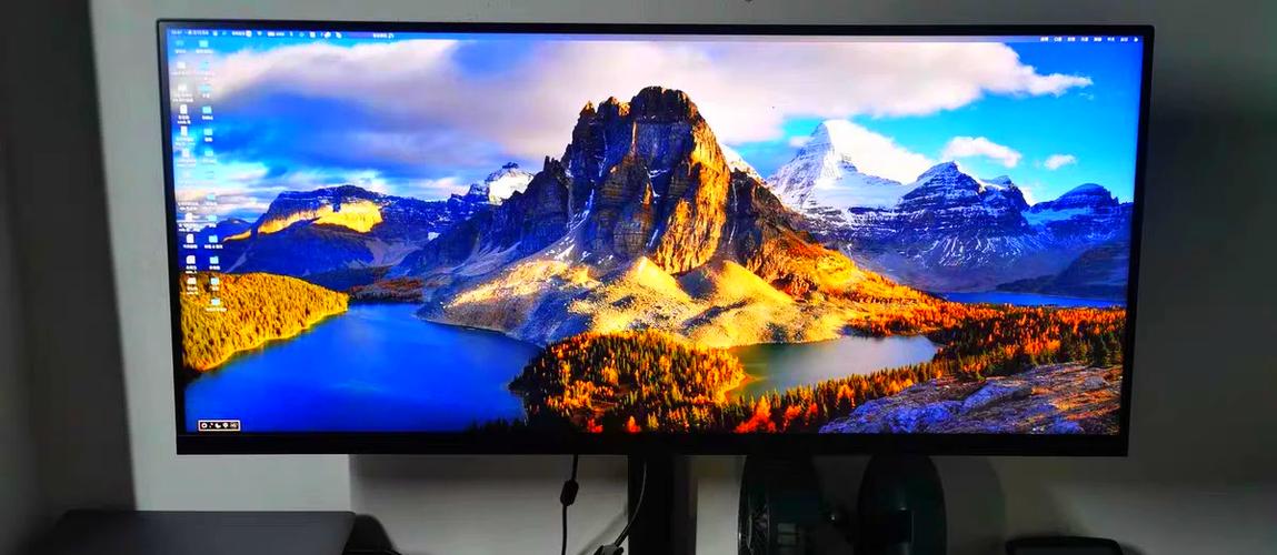 Modern desk setup with monitor