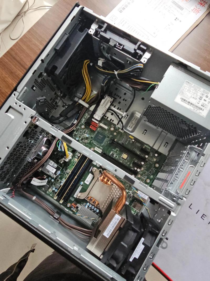 Monitor hardware close-up power components