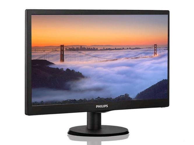 Modern monitor setup in workspace