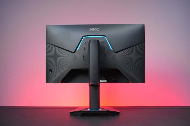 Close view of esports monitor panel